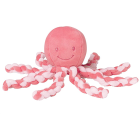 Игрушка мягкая Nattou Soft toy Lapidou Octopus Осьминог coral-light pink 878715