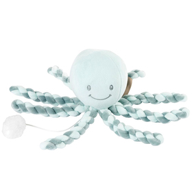 Игрушка мягкая Nattou Musical Soft toy Lapidou Octopus coppergreen – mint музыкальная 879255