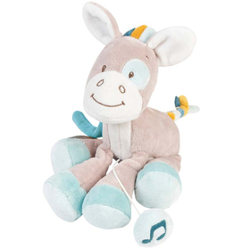 Игрушка мягкая Nattou Musical Soft toy MINI Tim & Tiloo Лошадка музыкальная 498074