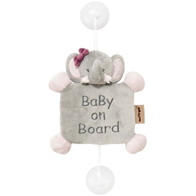 Игрушка мягкая Nattou Знак Baby on board Adele & Valentine Слоник 424356
