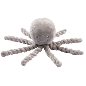 Игрушка мягкая Nattou Soft toy Lapidou Octopus Осьминог grey 877558