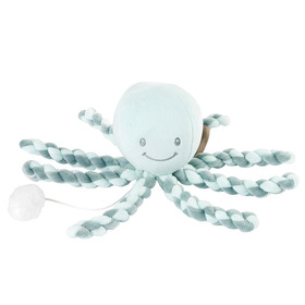 Игрушка мягкая Nattou Musical Soft toy Lapidou Octopus coppergreen – mint музыкальная 879255_Витрина