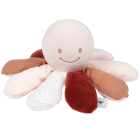 Игрушка мягкая Nattou Soft toy Lapidou Activity Octopus Осьминог orange 876988