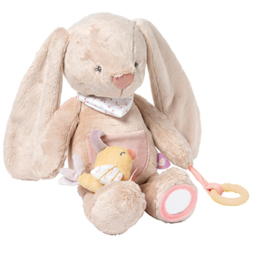 Игрушка мягкая Nattou Soft toy ALICE & POMME Activity Кролик 40 см 485487