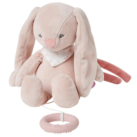 Игрушка мягкая Nattou Musical Soft toy MINI ALICE & POMME Кролик музыкальная 485050