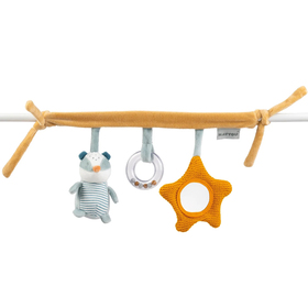 Игрушка мягкая Nattou Soft toy FELIX & LEO Барсук и Ослик на завязках 595148