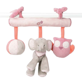 Игрушка мягкая Nattou Soft toy Adele & Valentine Слоник и Мышка на завязках 424233